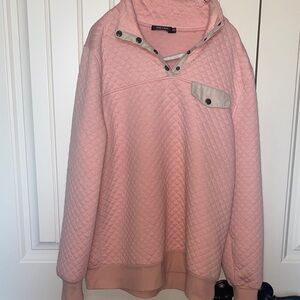 Pink Quilted Women's Sweatshirt